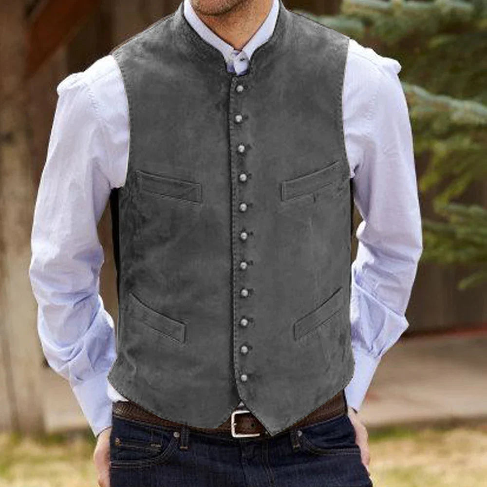 Herren Trachtenhemd | Einreiher Casual Vest