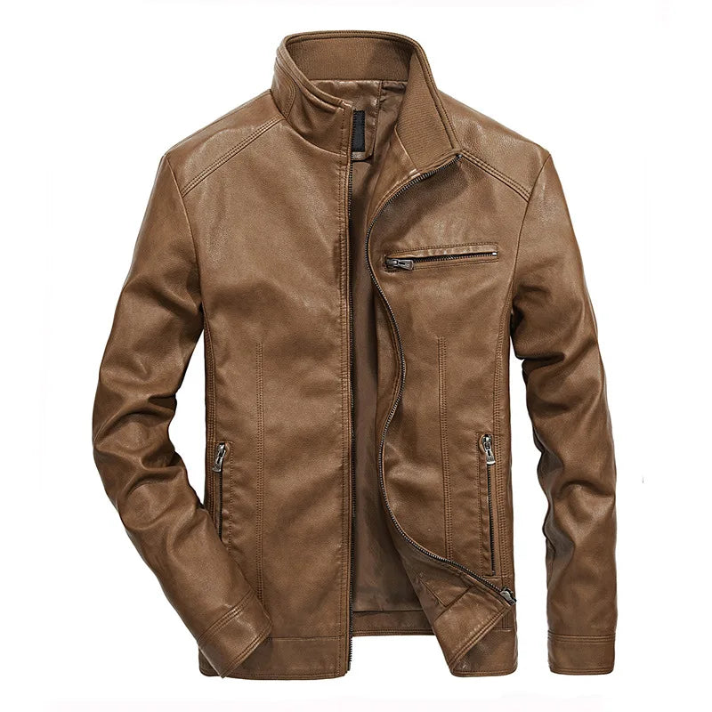 Detlef® | Lässige Lederjacke