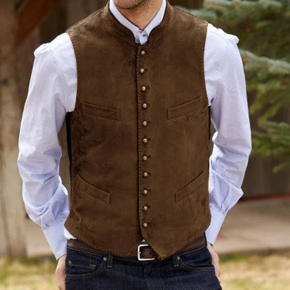 Herren Trachtenhemd | Einreiher Casual Vest