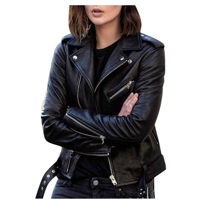 Sahari - Damen Bikerjacke | Reißverschluss, Modern, Vielseitig