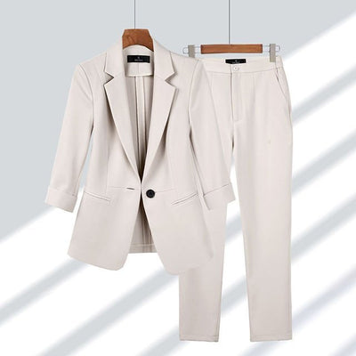Sahari - Damen Blazer und Hose Set | Tailliert, Elegant, Vielseitig