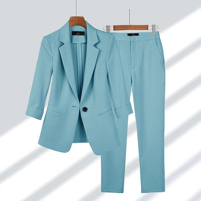 Sahari - Damen Blazer und Hose Set | Tailliert, Elegant, Vielseitig