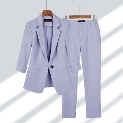 Sahari - Damen Blazer und Hose Set | Tailliert, Elegant, Vielseitig