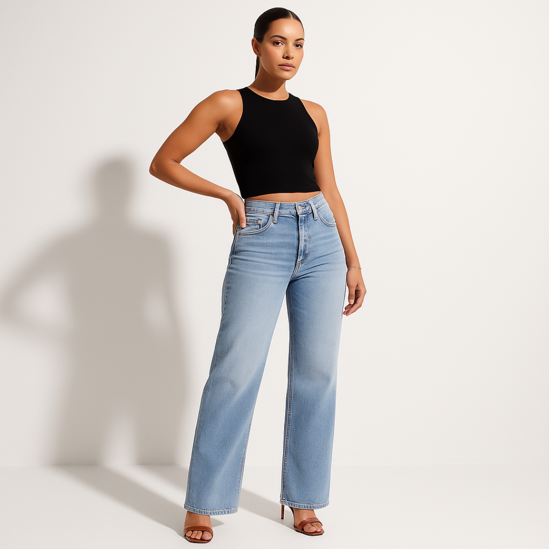 Sahari - Damen Denim Jeans | BBL-Pasform, Komfortabel, Trendy