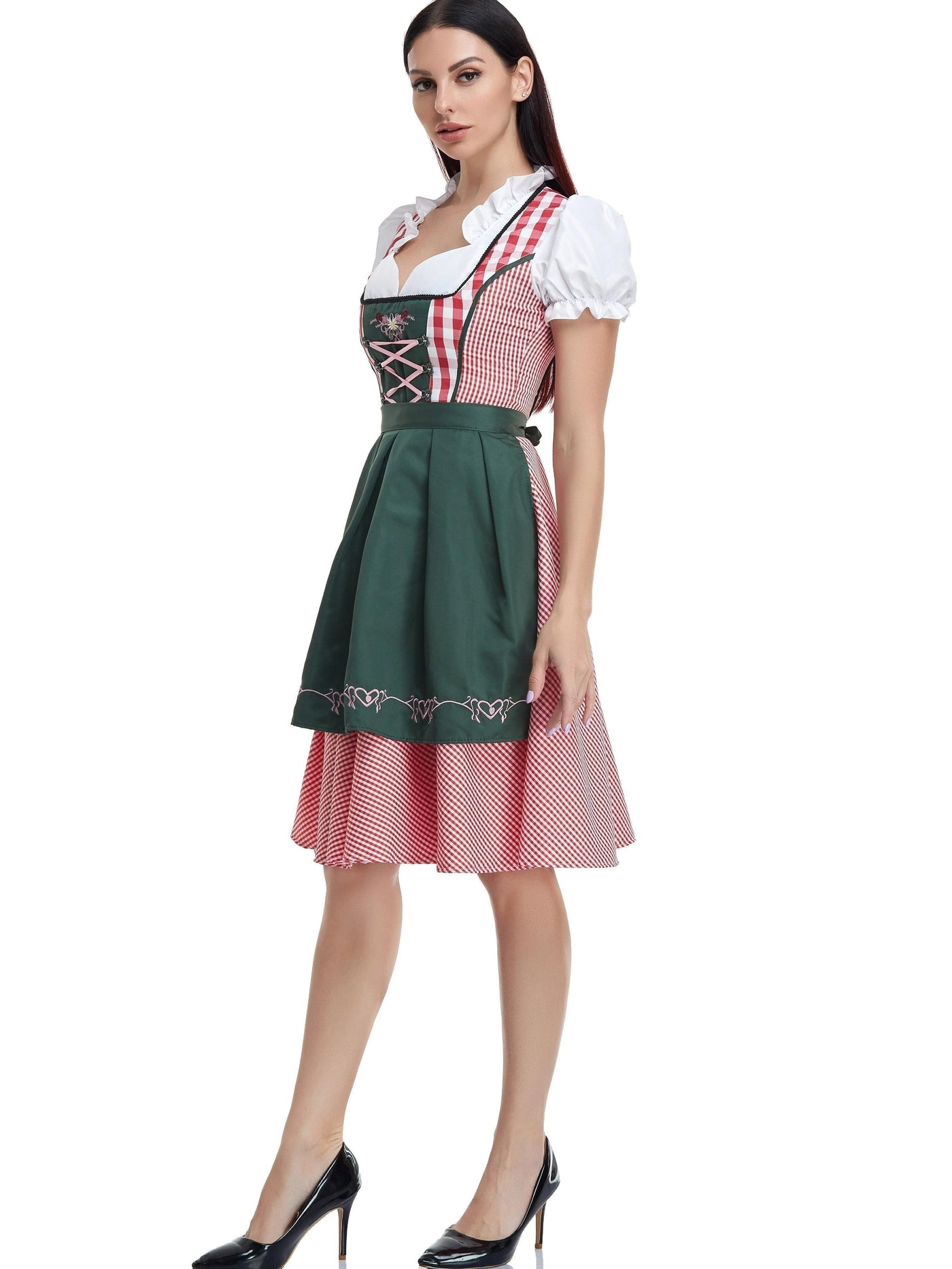 Sahari - Damen Dirndl | Klassisch, Elegante Verarbeitung, Baumwollmix