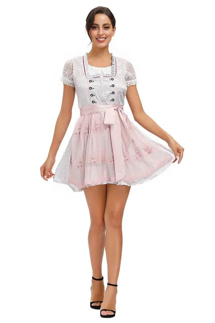 Sahari - Damen Dirndl | Mini, Traditionell, Hochwertiger Baumwollmix