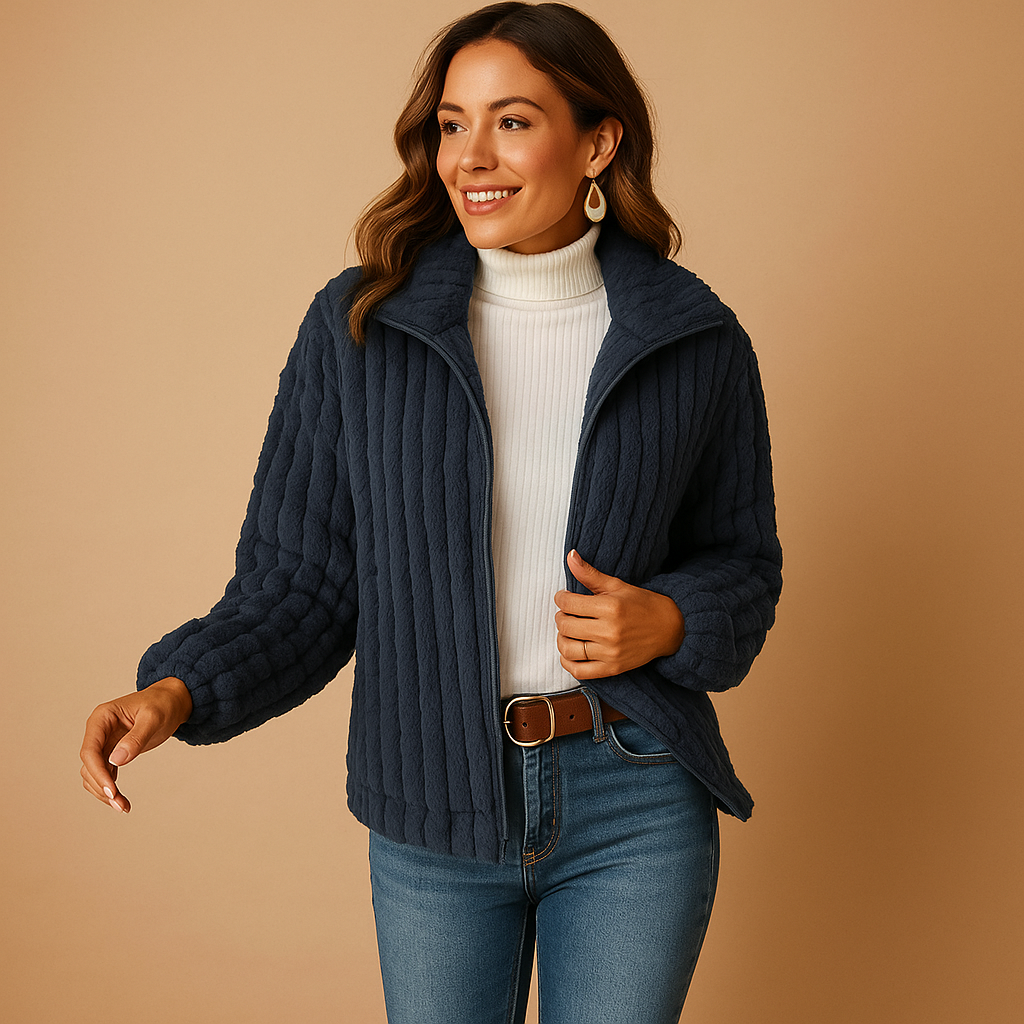 Sahari - Damen Fleece Vest | Lang, Aufstehender Kragen, Ultrawarm