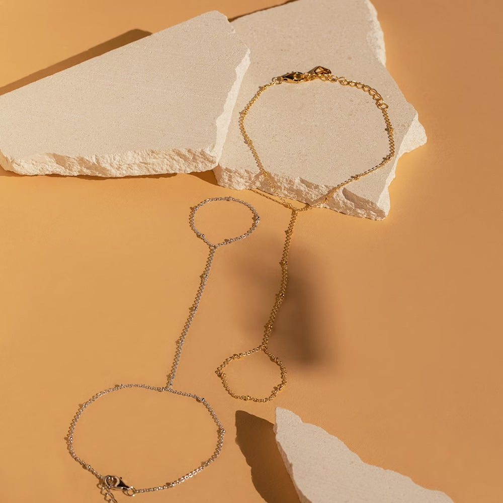 Sahari - Damen Handkette | Minimalistisches Design, Elegant, Hochwertiges Metall