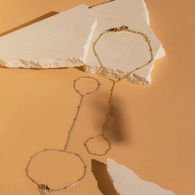 Sahari - Damen Handkette | Minimalistisches Design, Elegant, Hochwertiges Metall