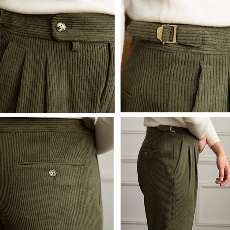 Sahari - Damen Hose | Corduroy, Klassische Passform, Elastischer Bund