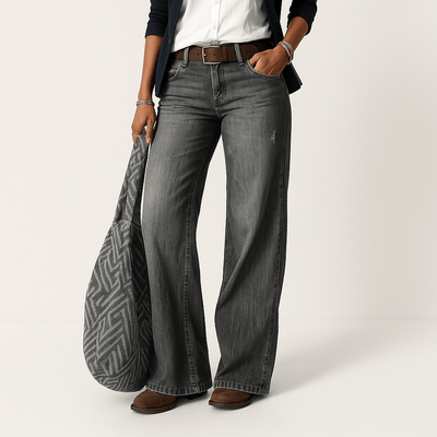 Sahari - Damen Jeans | Weites Bein, Klassischer Denim