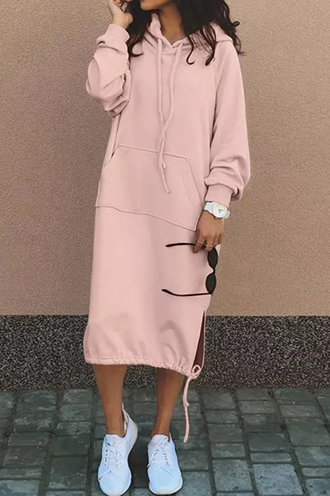 Sahari - Damen Kleid | Kapuzenpullover, Lässig, Bequem