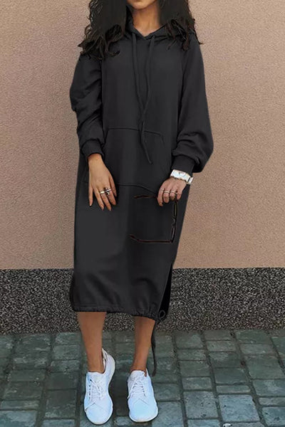 Sahari - Damen Kleid | Kapuzenpullover, Lässig, Bequem