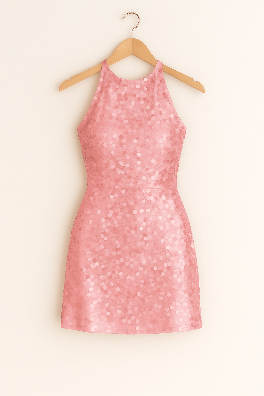 Sahari - Damen Kleid | Pailletten, Figurbetont, Neckholder