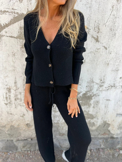 Sahari - Damen Loungewear Set | Strick, Verstellbarer Bund, Eleganter Look