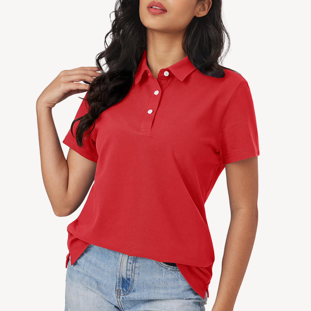 Sahari - Damen Polo Shirt | Baumwolle, Klassische Krawatte