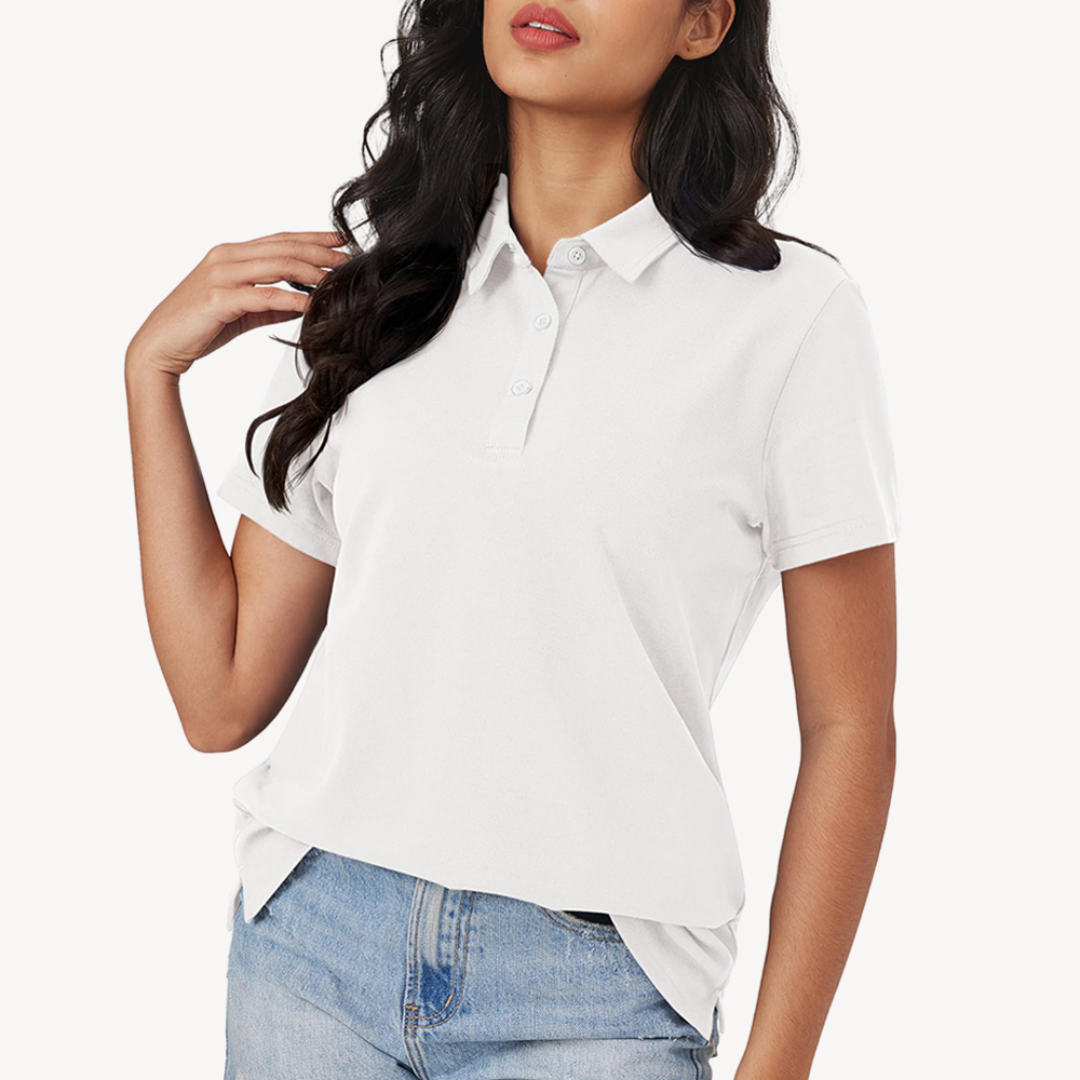 Sahari - Damen Polo Shirt | Baumwolle, Klassische Krawatte