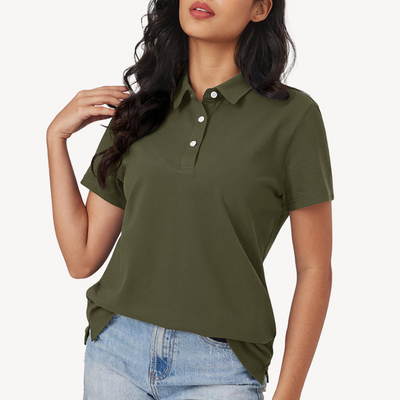 Sahari - Damen Polo Shirt | Baumwolle, Klassische Krawatte