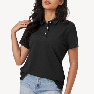 Sahari - Damen Polo Shirt | Baumwolle, Klassische Krawatte