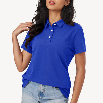 Sahari - Damen Polo Shirt | Baumwolle, Klassische Krawatte