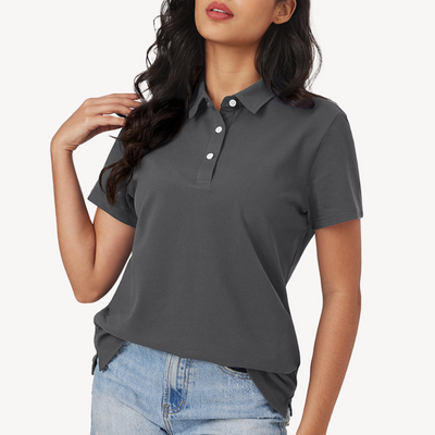 Sahari - Damen Polo Shirt | Baumwolle, Klassische Krawatte