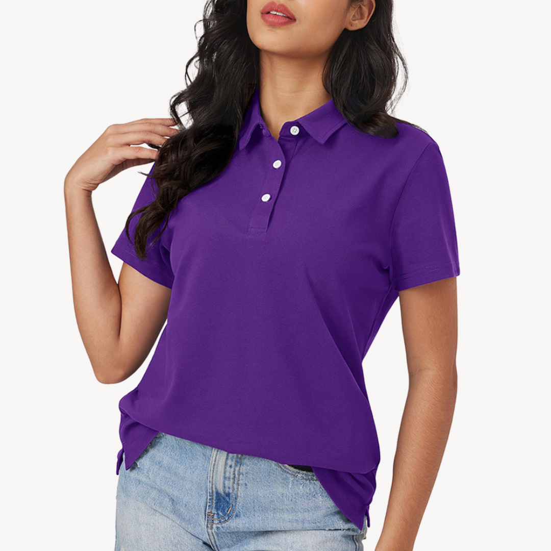 Sahari - Damen Polo Shirt | Baumwolle, Klassische Krawatte