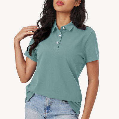 Sahari - Damen Polo Shirt | Baumwolle, Klassische Krawatte