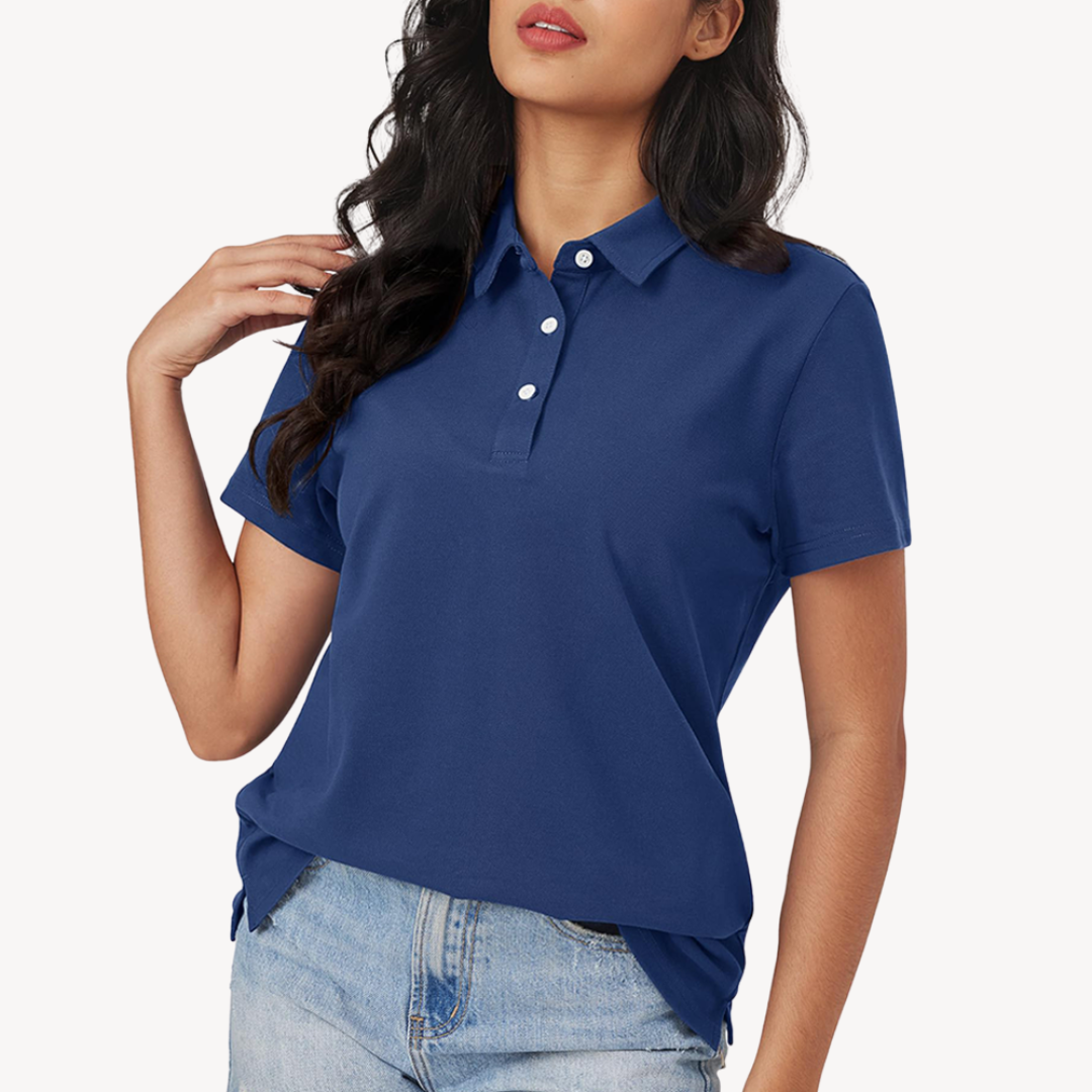 Sahari - Damen Polo Shirt | Baumwolle, Klassische Krawatte