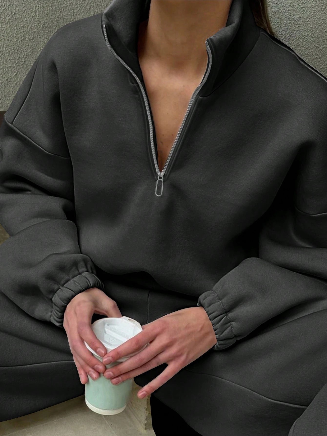 Sahari - Damen Pullover | Kurzreißverschluss, Bequem, Modern