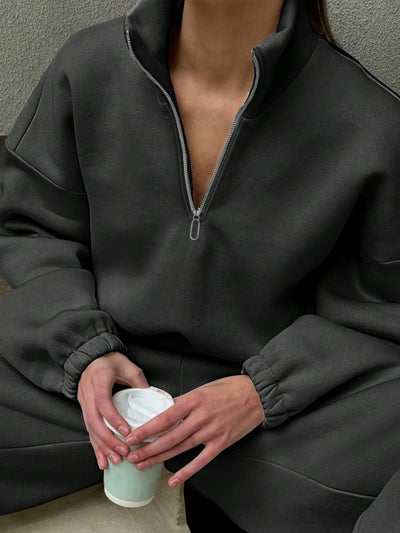 Sahari - Damen Pullover | Kurzreißverschluss, Bequem, Modern