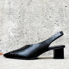 Sahari - Damen Pumps | Orthopädisch, Croco-Design, Komfortabel