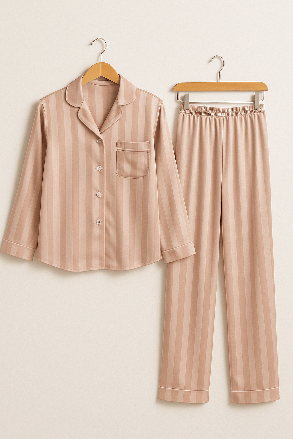 Sahari - Damen Pyjama-Set | Weiches Material, Klassisches Streifenmuster