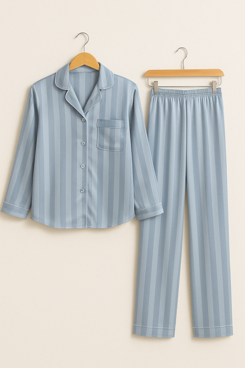 Sahari - Damen Pyjama-Set | Weiches Material, Klassisches Streifenmuster