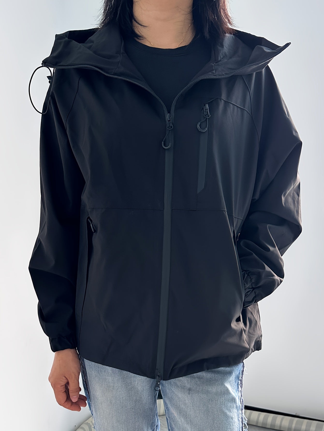 Sahari - Damen Regenjacke | Winddicht, Mit Kapuze, Modern