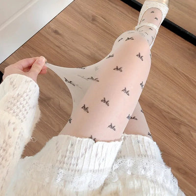 Sahari - Damen Strumpfhose | Herz- und Punktmuster, Stilvoll