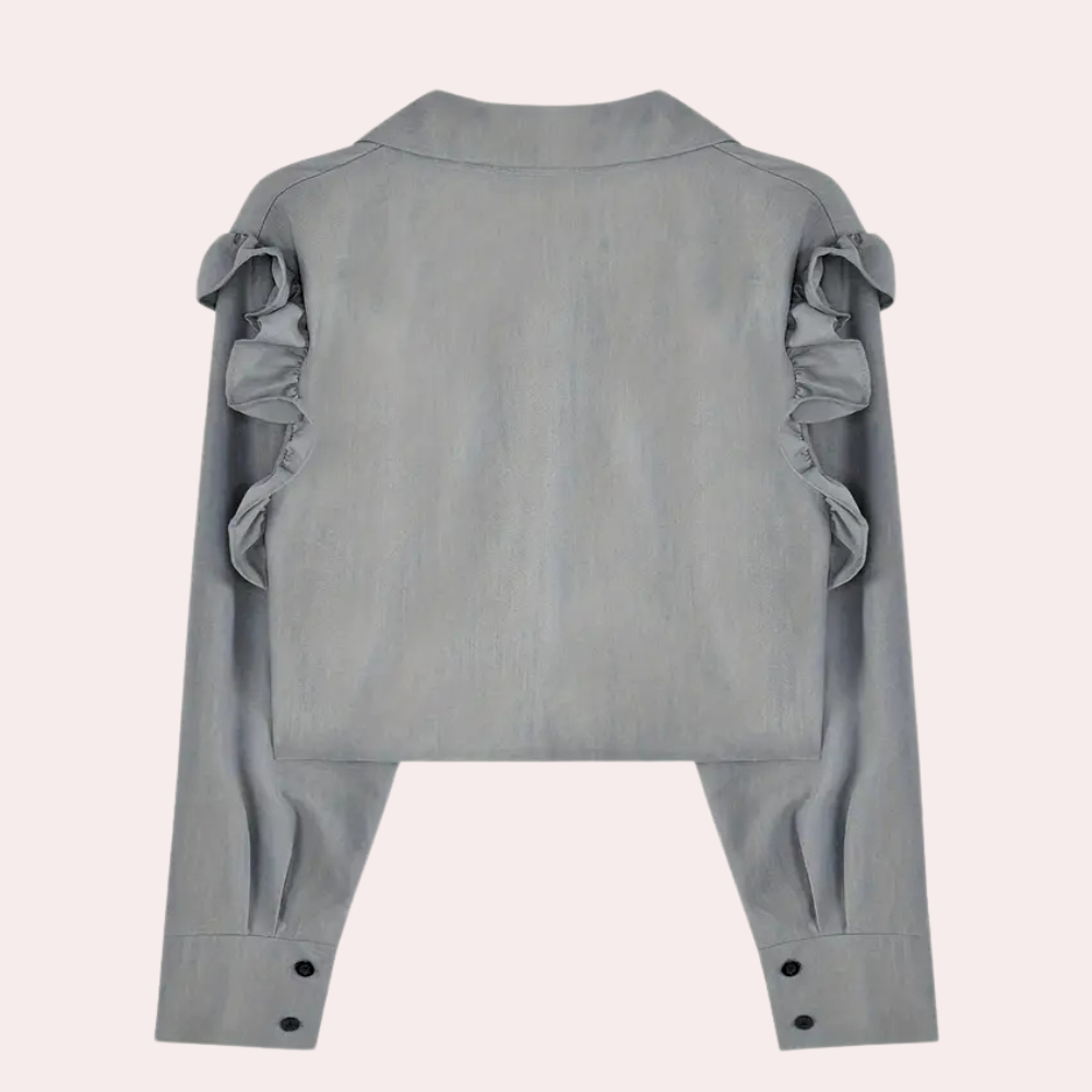 Sahari - Damen Top | Elegante Plooiendetails, Atmungsaktives Gewebe