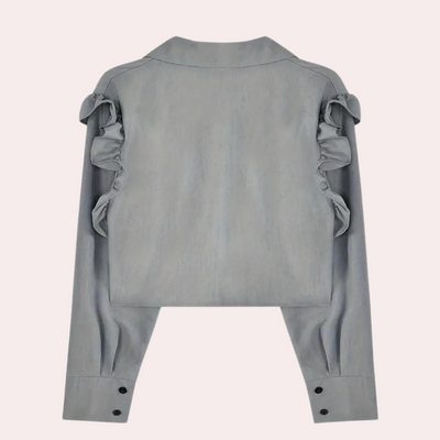 Sahari - Damen Top | Elegante Plooiendetails, Atmungsaktives Gewebe