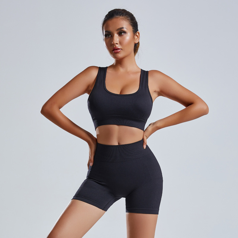 Sahari - Damen Yogaset | Nahtlos, Hochtaillierte Shorts, Atmungsaktives Material