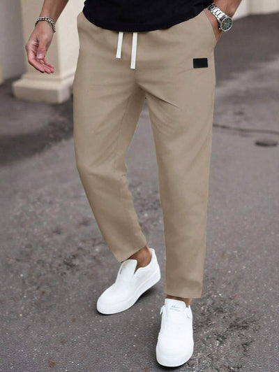 Sahari - Herren Chino Hose | Klassische Passform, Kordelzug, Praktische Taschen