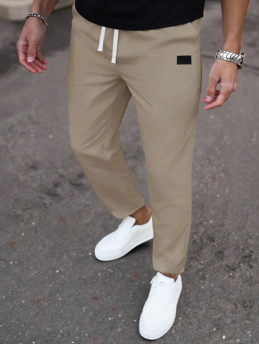 Sahari - Herren Chino Hose | Klassische Passform, Kordelzug, Praktische Taschen