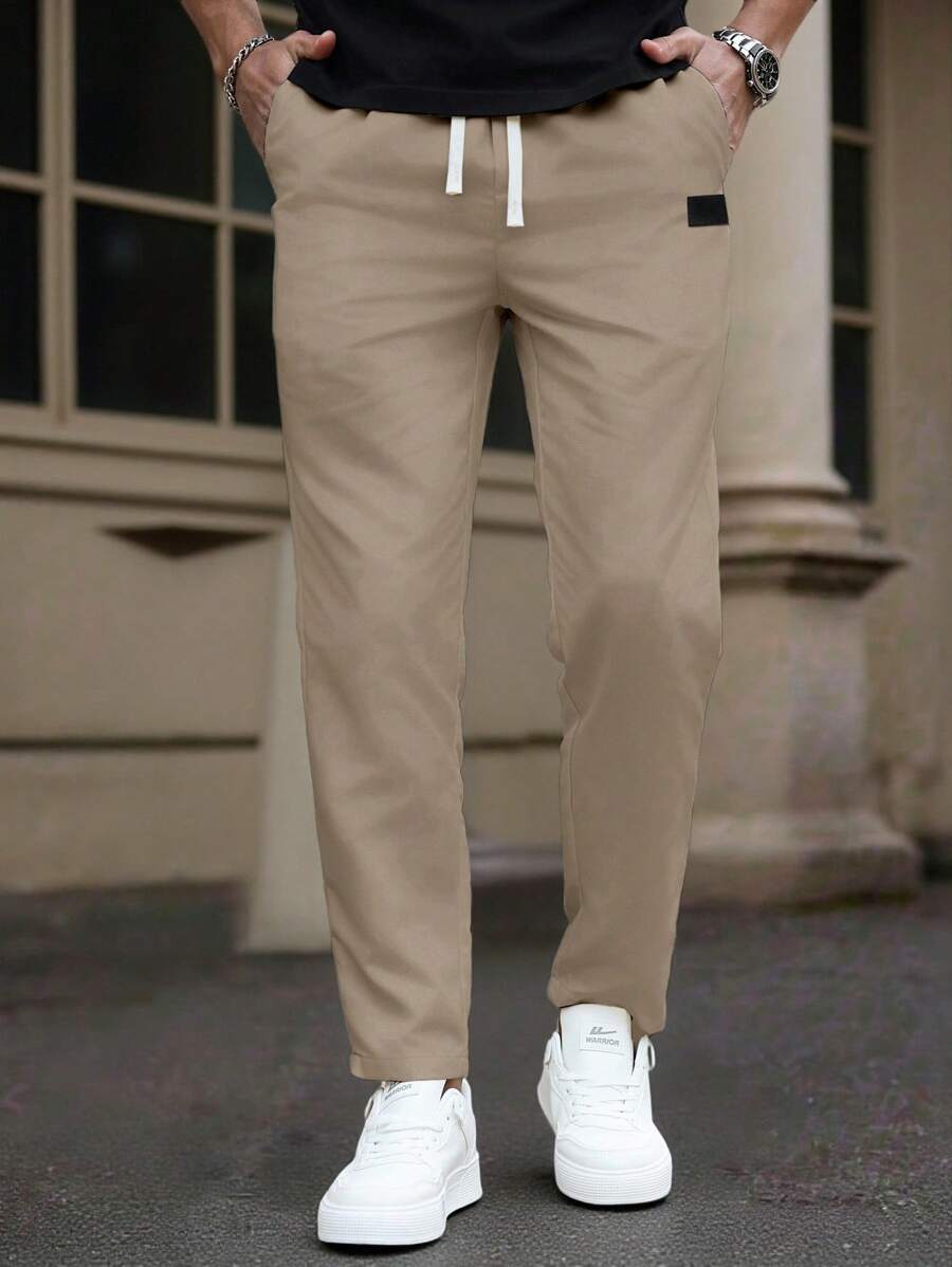 Sahari - Herren Chino Hose | Klassische Passform, Kordelzug, Praktische Taschen