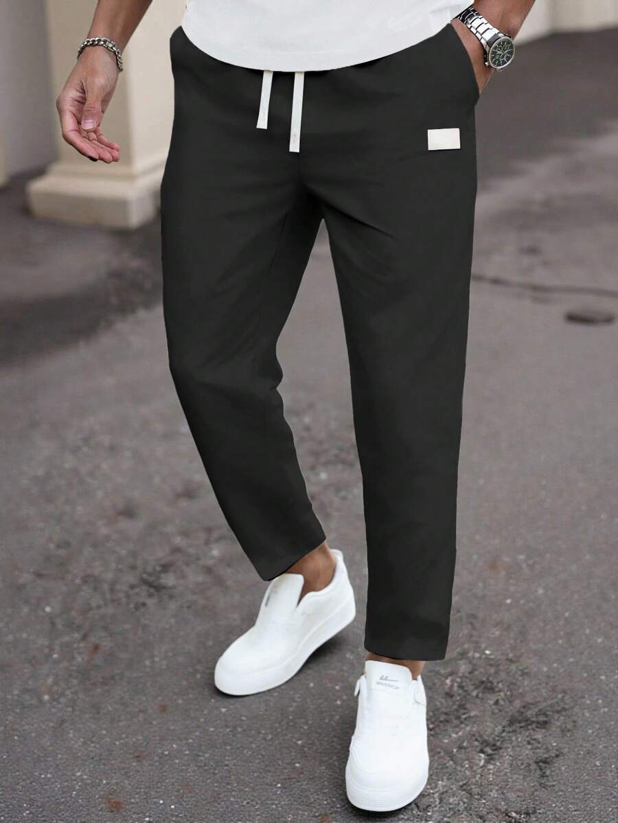 Sahari - Herren Chino Hose | Klassische Passform, Kordelzug, Praktische Taschen