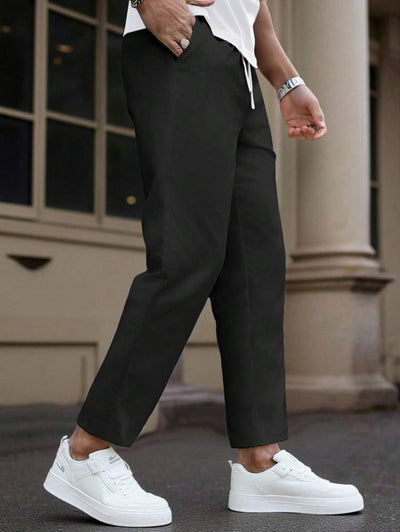 Sahari - Herren Chino Hose | Klassische Passform, Kordelzug, Praktische Taschen