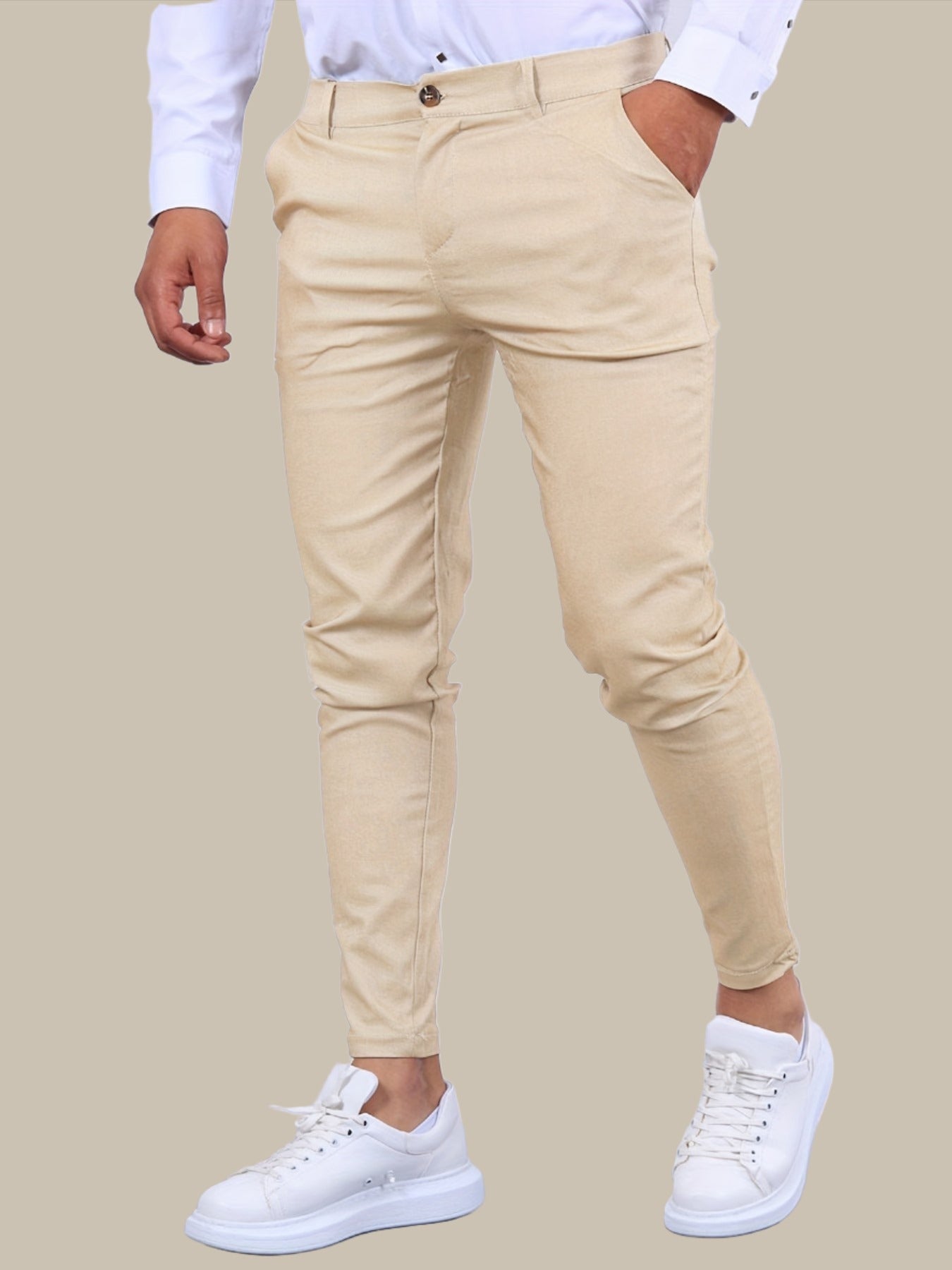 Sahari - Herren Chino Hose | Slim-Fit, Hochwertige Baumwollmischung, Vielseitig