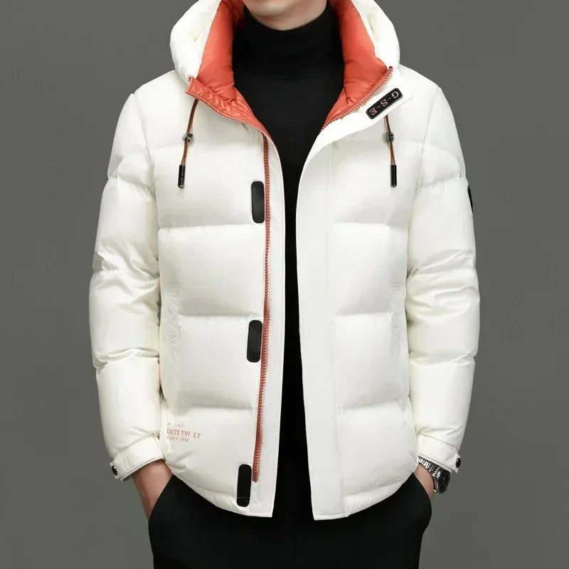 Sahari - Herren Daunenjacke | Klassischer Stil, Mit Kapuze, Wintertauglich
