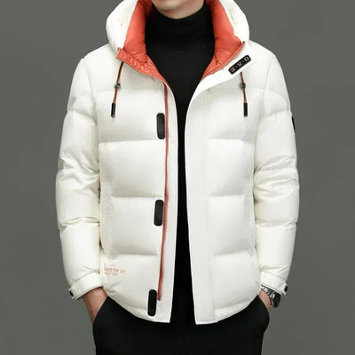 Sahari - Herren Daunenjacke | Klassischer Stil, Mit Kapuze, Wintertauglich