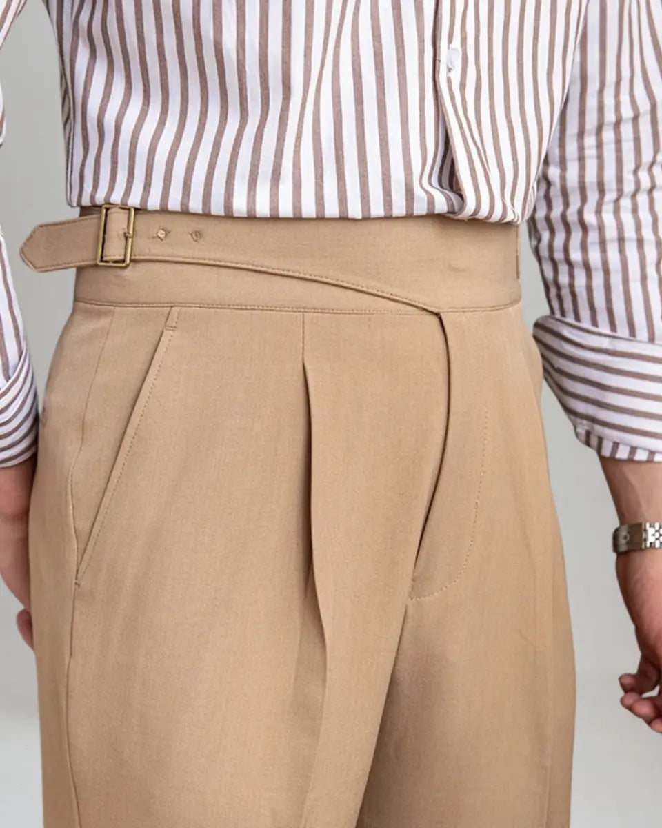 Sahari - Herren Geplooide Hose | Zeitlos, Komfortabel