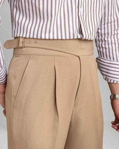 Sahari - Herren Geplooide Hose | Zeitlos, Komfortabel