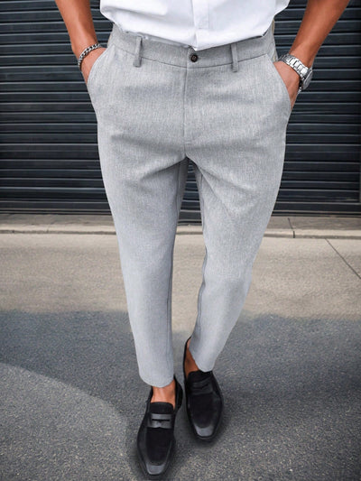 Sahari - Herren Hose | Hohe Taille, Slim-Fit, Elegante Passform