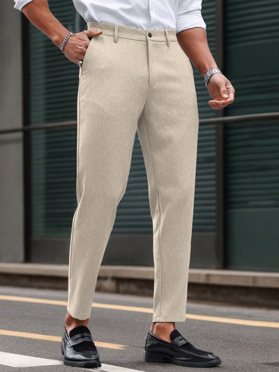 Sahari - Herren Hose | Hohe Taille, Slim-Fit, Elegante Passform